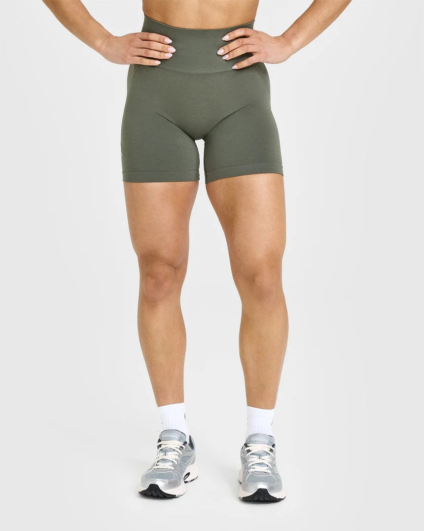 Oner Active EffortlessLift Seamless Shorts - Dark Khaki