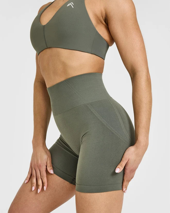 Oner Active EffortlessLift Seamless Shorts - Dark Khaki