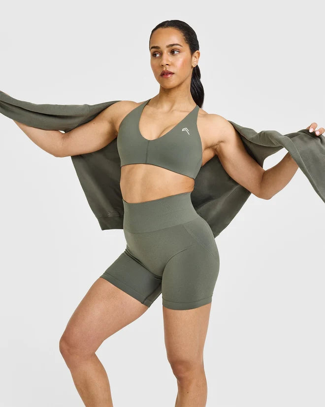 Oner Active EffortlessLift Seamless Shorts - Dark Khaki