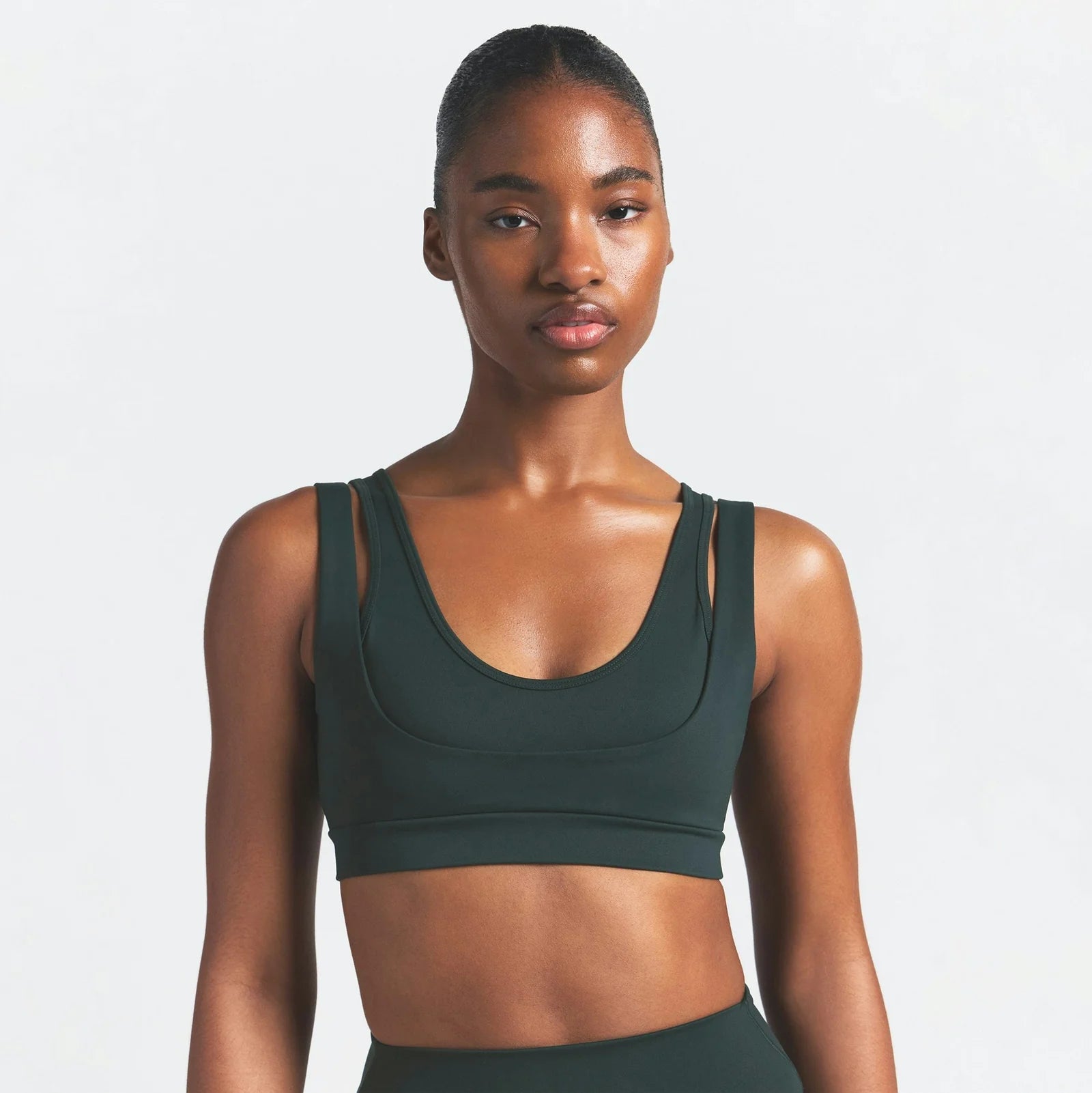 NikeSKIMS Double Strap Scoop Bra - Dark Teal