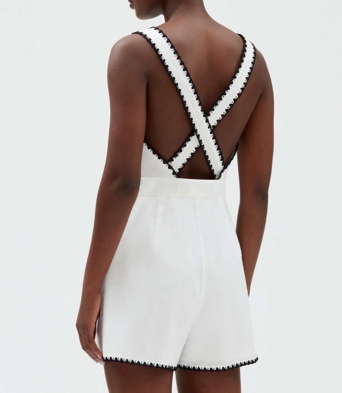 Claudie Pierlot Contrasting Whipstitch Trim Romper