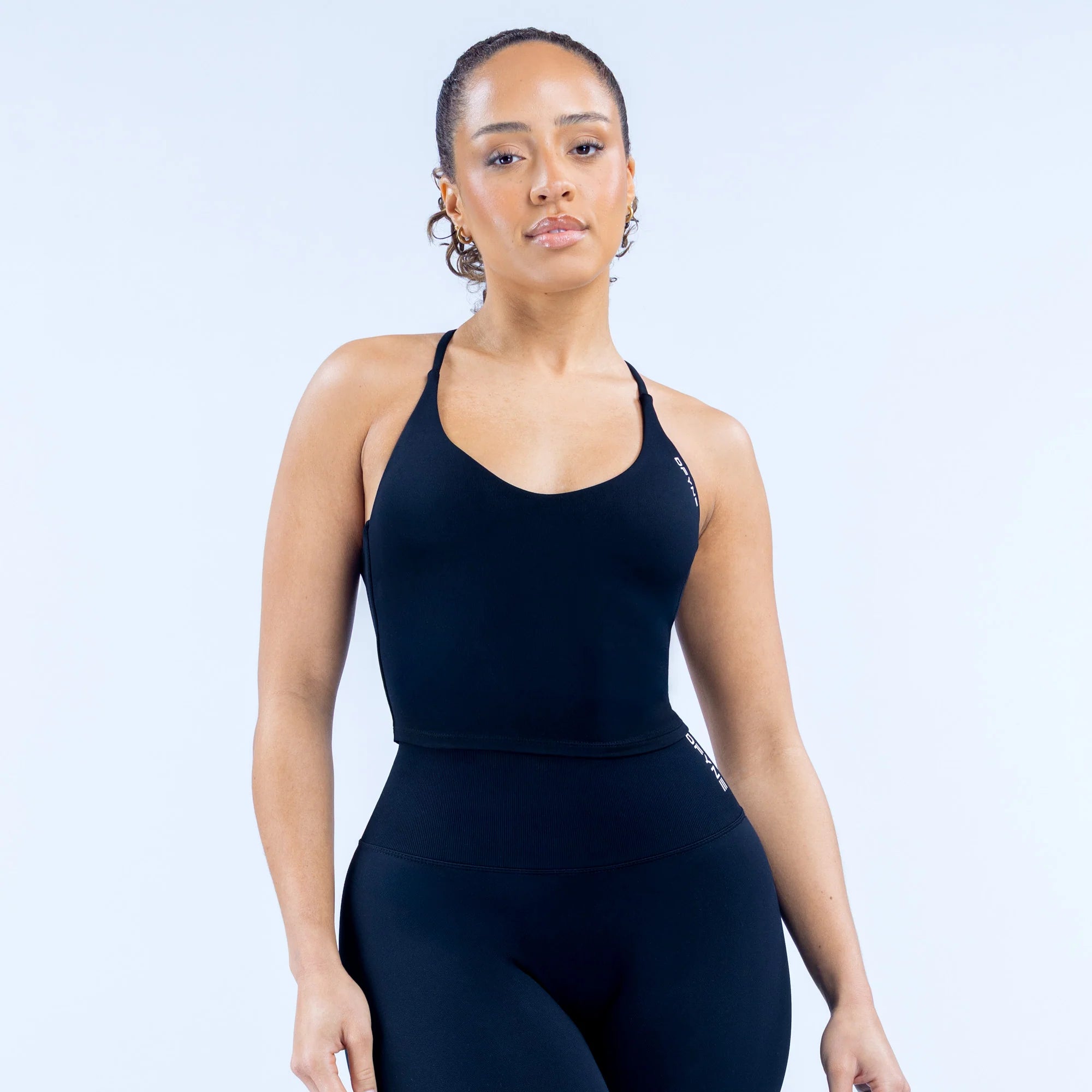 DFYNE Dynamic Strappy Top - Midnight Black