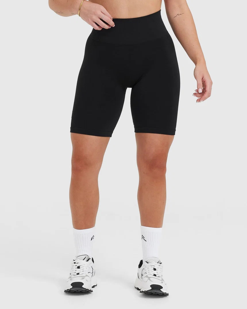 Oner Active EffortlessLift Seamless Cycling Shorts - Black