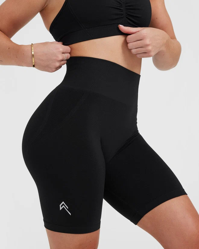Oner Active EffortlessLift Seamless Cycling Shorts - Black