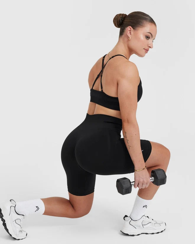Oner Active EffortlessLift Seamless Cycling Shorts - Black