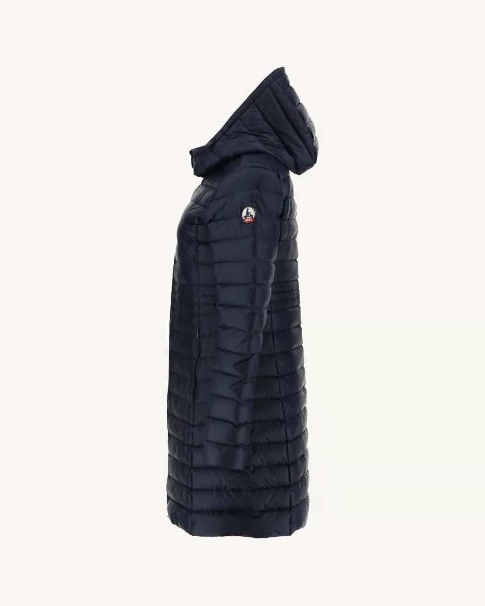 JOTT Down jacket long hooded Marine Vero