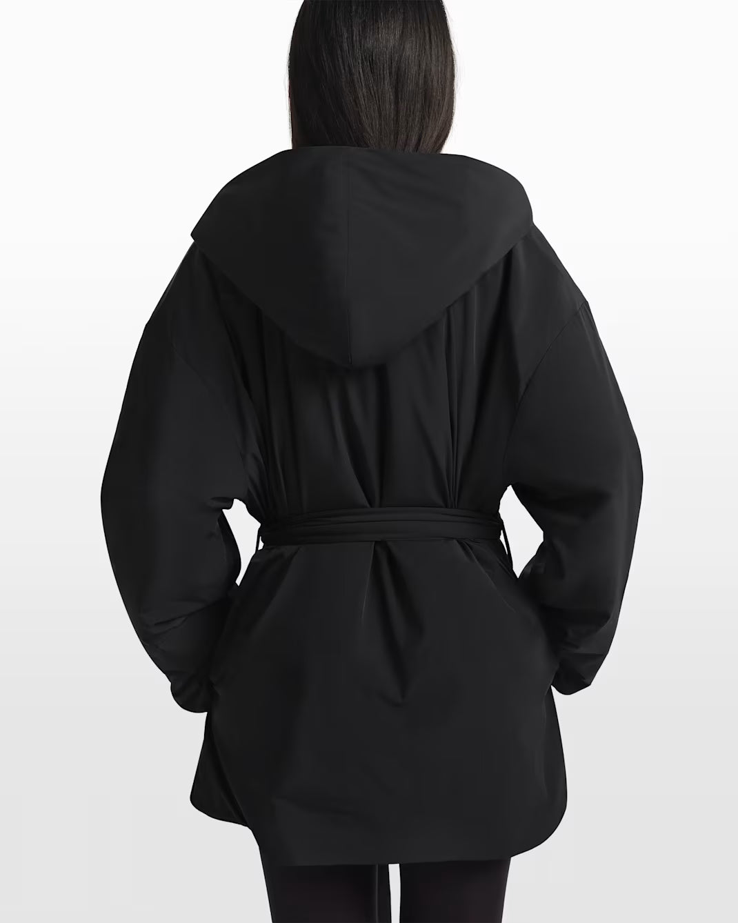 NikeSKIMS Hooded Wrap Coat - Obsidian