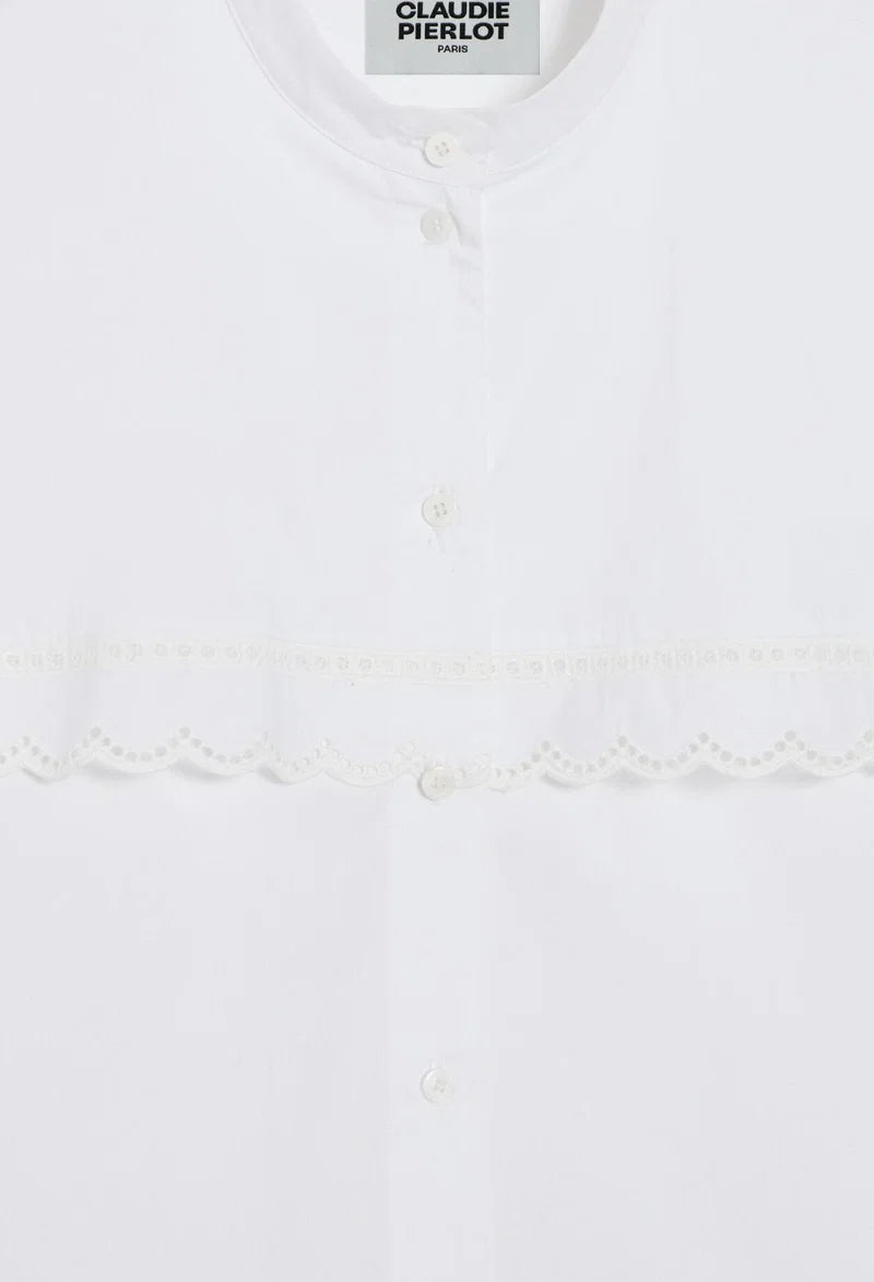 Claudie Pierlot Lace Cotton Shirt
