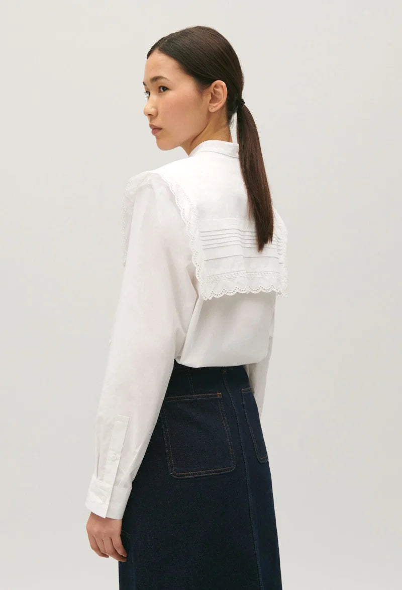 Claudie Pierlot Lace Cotton Shirt