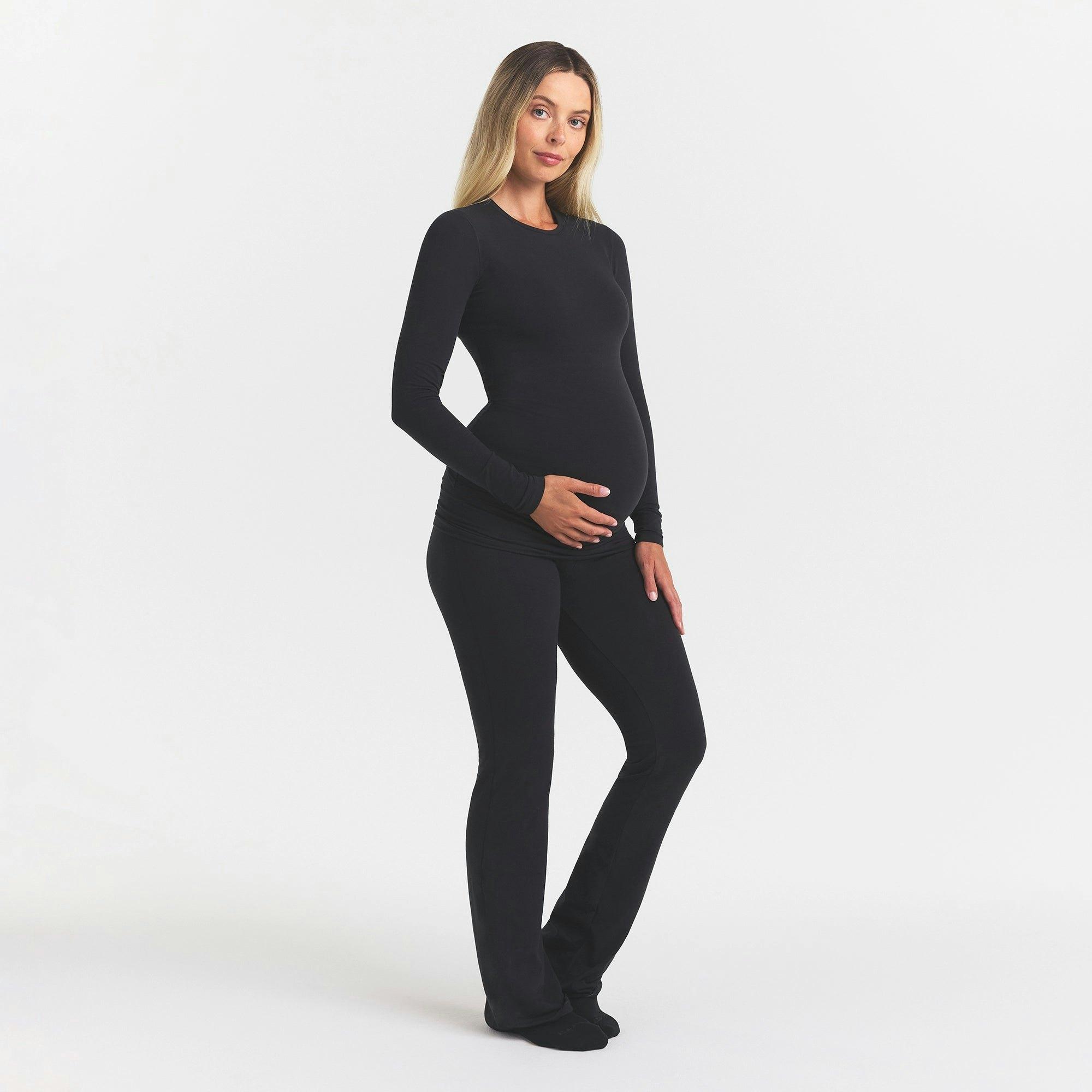Skims Cotton Jersey Maternity - Soot