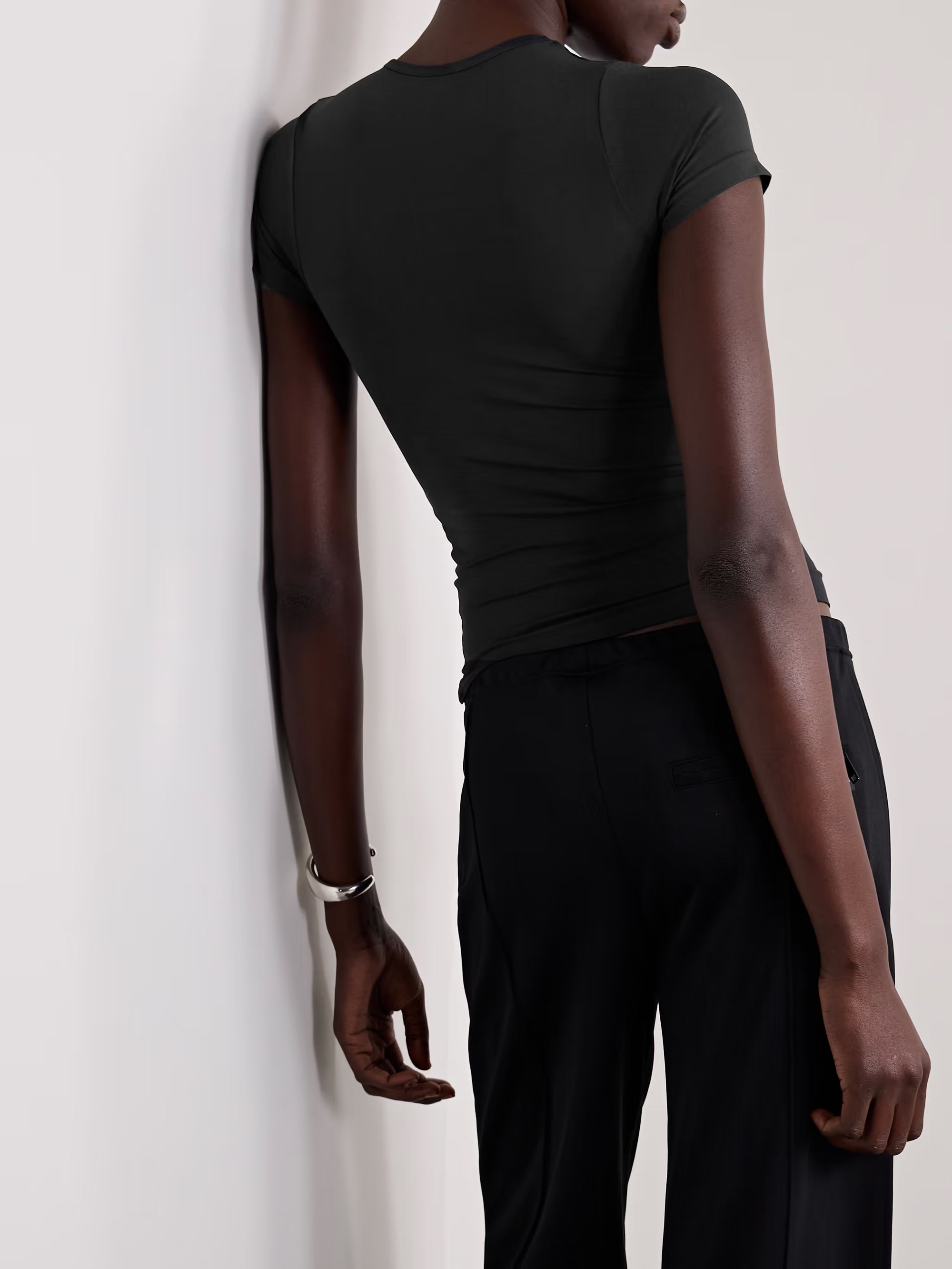 Skims Soft Smoothing Seamless T-shirt - Eclipse